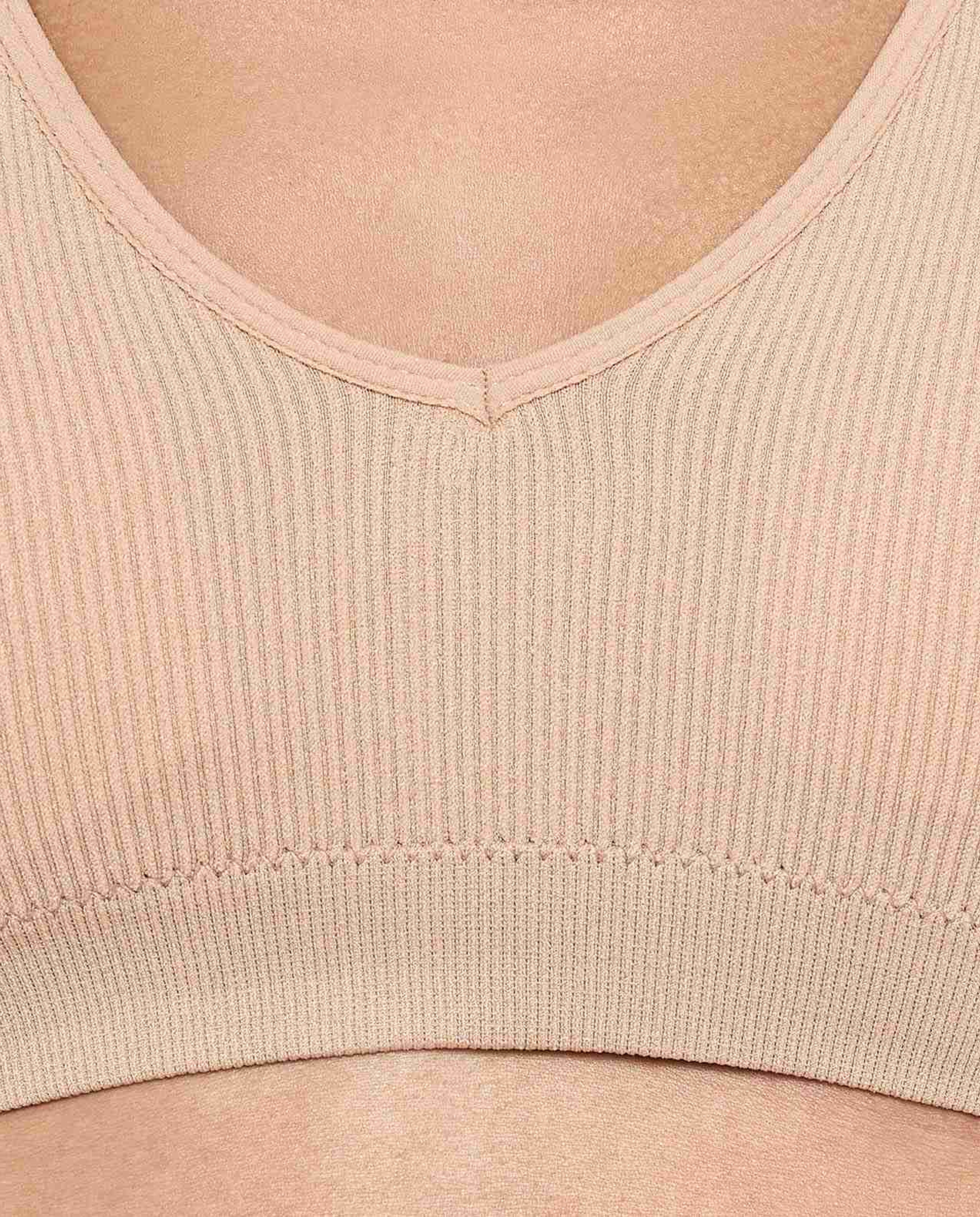 2 Pack Ribbed Padded Sports Bras