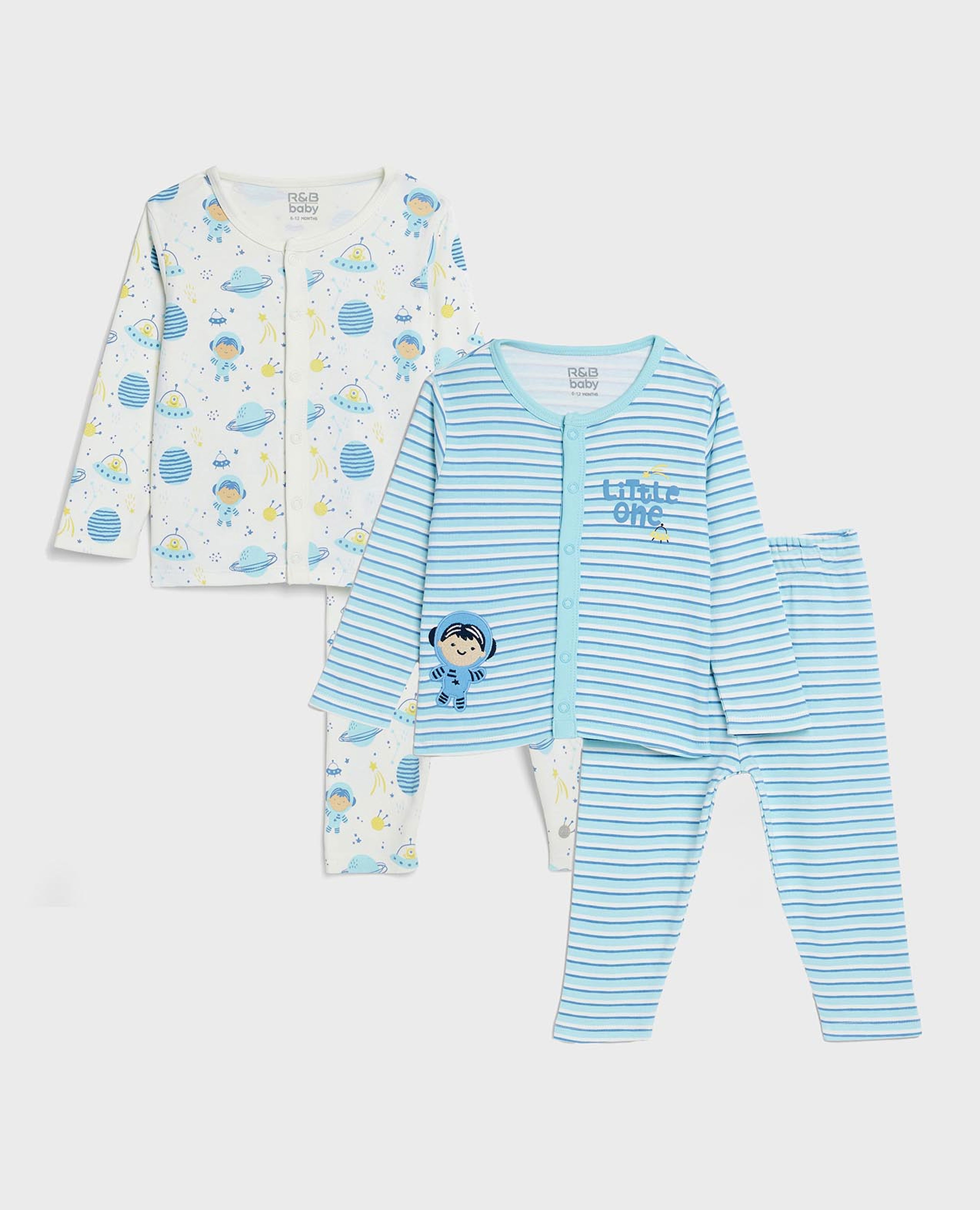 2 Pack Printed Top and Pant Set