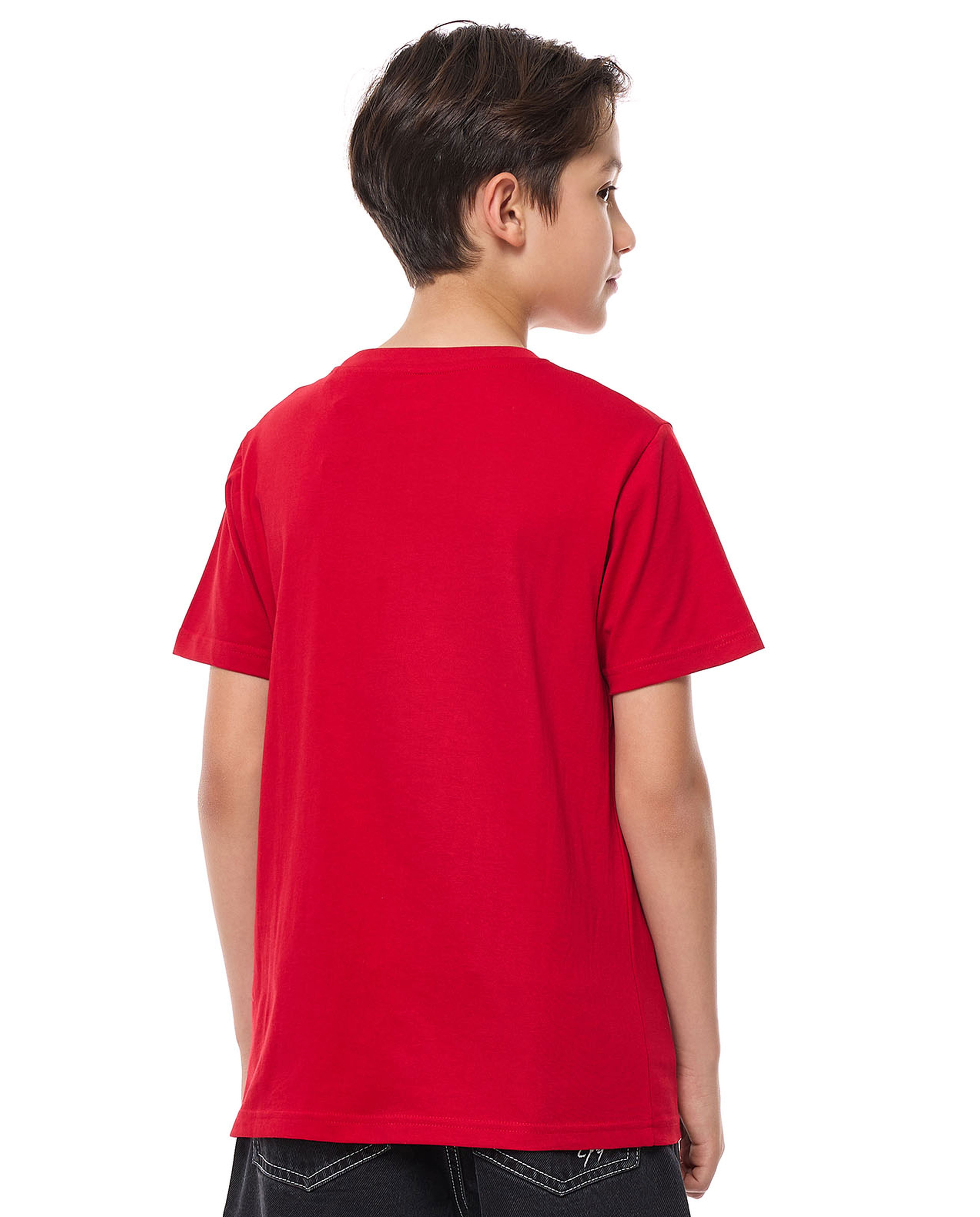 Printed T-Shirt with Crew Neck and Short Sleeves