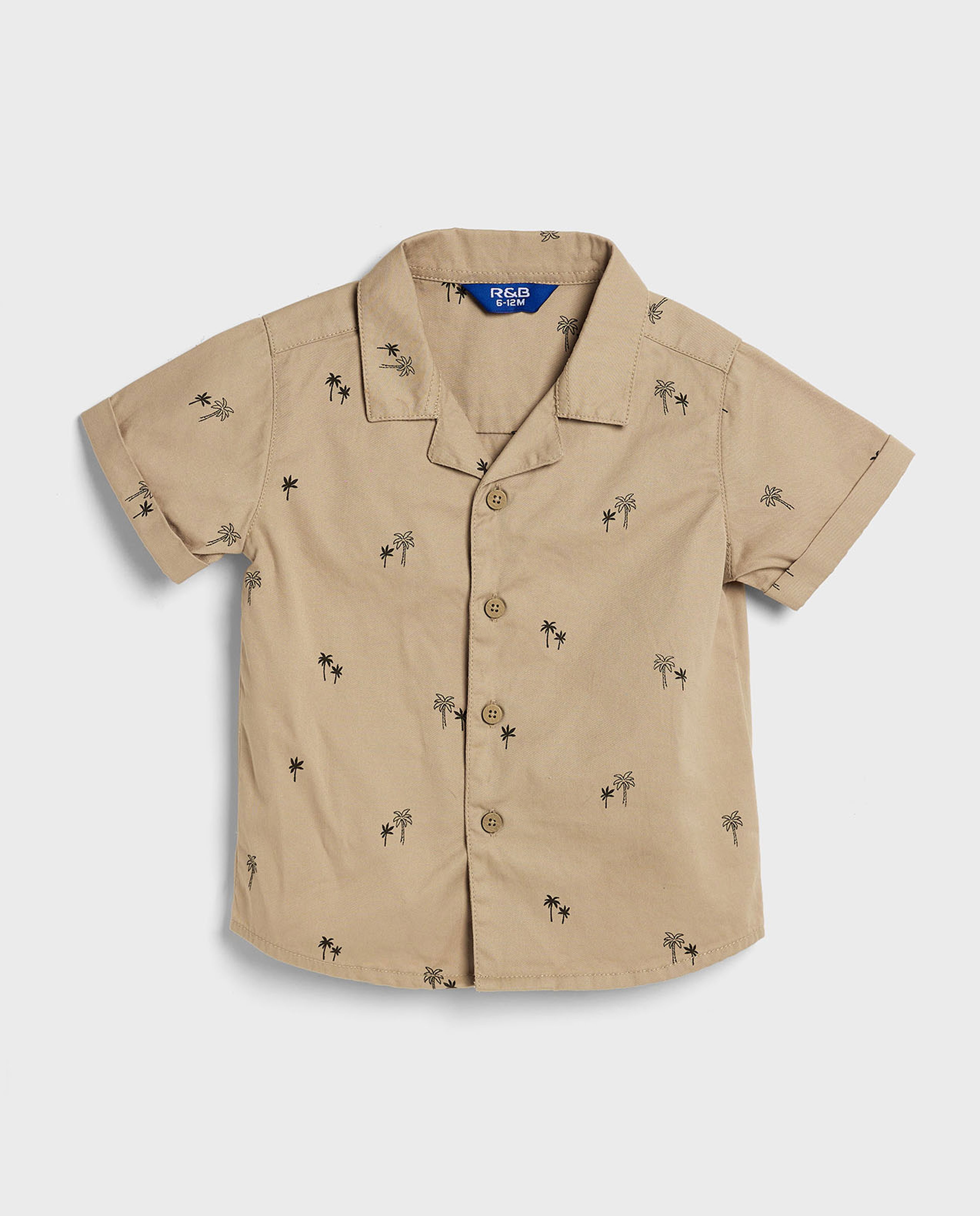 Printed Shirt and Shorts Set