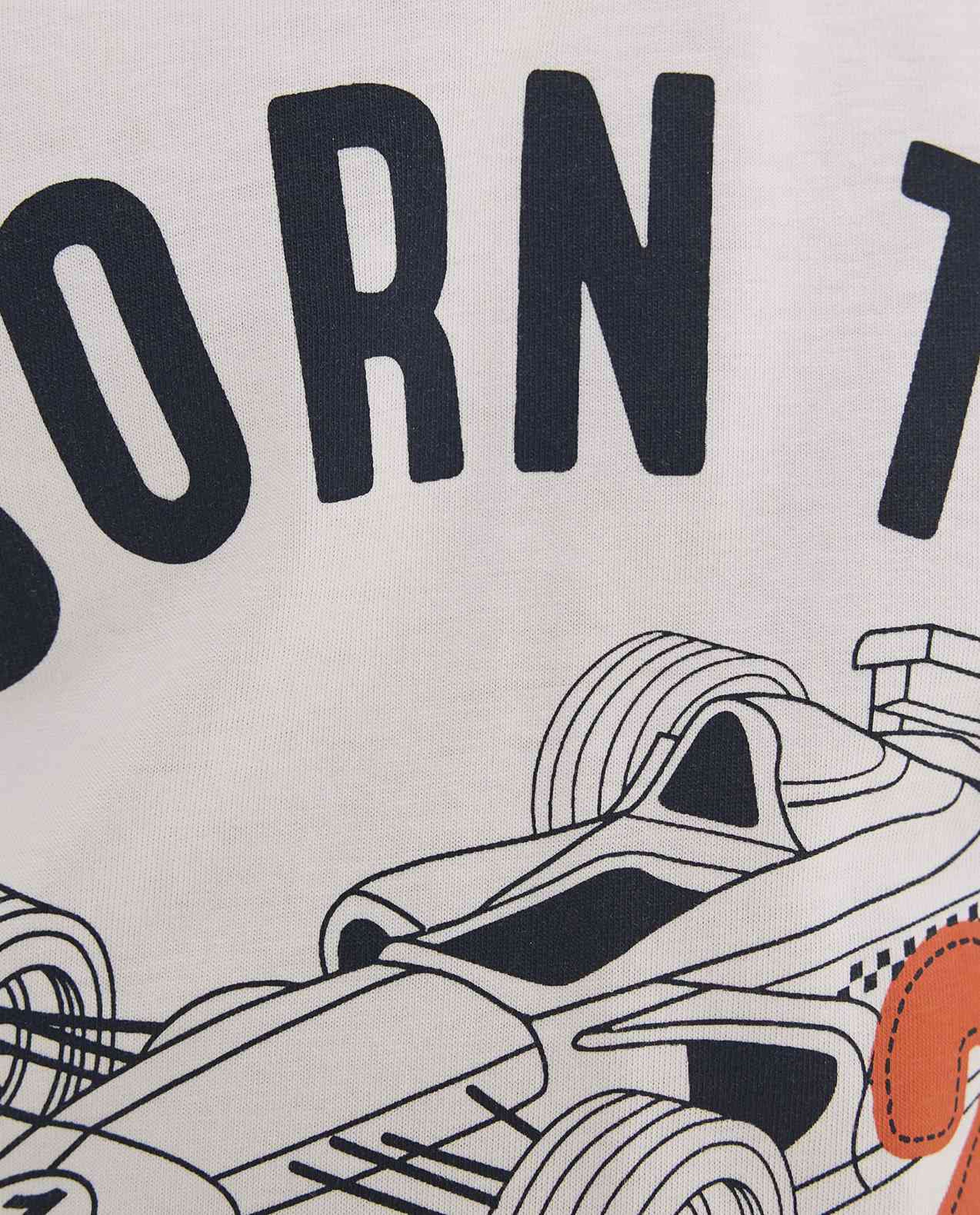 Printed T-Shirt with Crew Neck and Short Sleeves